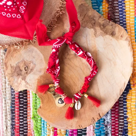 Bandana rouge bijoux
